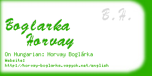 boglarka horvay business card